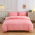 Plain Polycotton Duvet Cover Pink