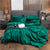 Plain Polycotton Duvet Cover Fir Green