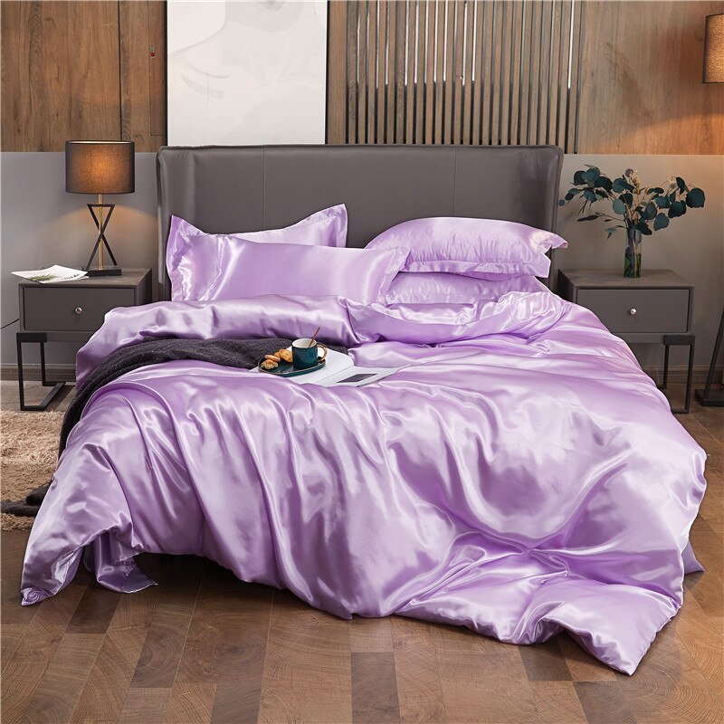 Plain Duvet Cover Polycotton Light Purple