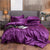 Polycotton Plain Duvet Cover Dark Purple