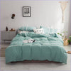 Striped Water Green Duvet Cover