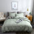 Gray Green Duvet Cover