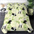 Panda Bamboo Green Duvet Cover