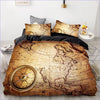 Vintage World Map Duvet Cover