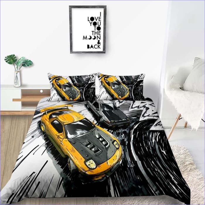 Initial D Drift Car Duvet Cover