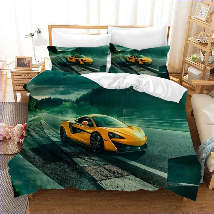 Road trip sports car duvet cover