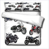 Motorcycle Collection Duvet Cover