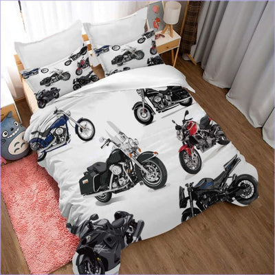 Motorcycle Collection Duvet Cover