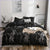 Black Marble Effect Duvet Cover