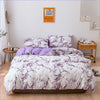 Purple Marble Effect Duvet Cover