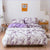 Purple Marble Effect Duvet Cover