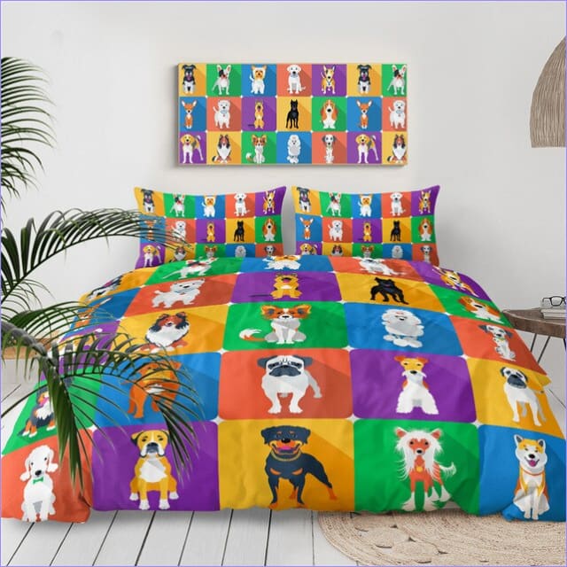 Pack of Dogs Duvet Cover