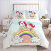 Little Rainbow Unicorn Duvet Cover