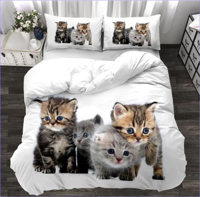 Litter of Kittens Duvet Cover