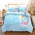 Cinderella And Her Horse Blue Duvet Cover