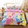 Pink Duvet Cover Disney Princesses in Ball Gown