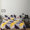 Gray and Yellow Scandinavian Duvet Cover Set