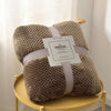 Light Brown Plaid Microfiber Fleece Blanket