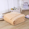 Light Brown Plaid Light Brown Fleece Blanket