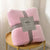 Pink Plaid Microfiber Fleece Blanket