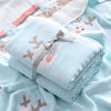 Blue Baby Blanket With Deer