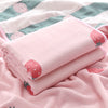 Strawberry Pink Baby Blanket