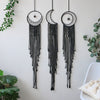 Three Giant Black Dream Catchers